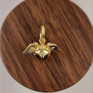 925 Silver Golden Snitch Dangle Charm